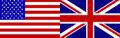 Bild der Amerikanischen und Englischen Flagge um die Spracheinstellungen zu ändern